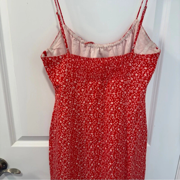 Zara Red Floral Midi Dress - Picture 10 of 11
